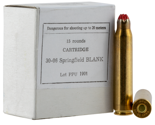 PPU 30-06 Ammo Blank Ammunition - 15 Rounds