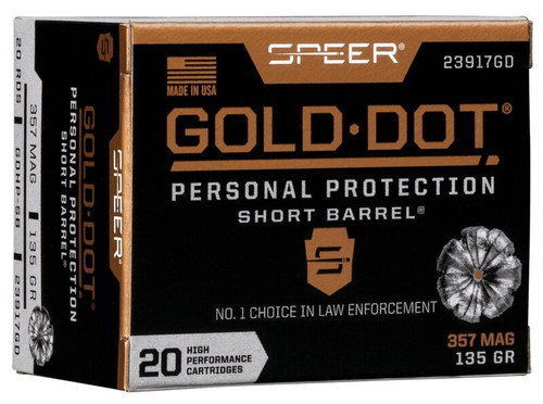 Speer .357 Magnum Ammo 135gr JHP Ammunition - 20 Rounds