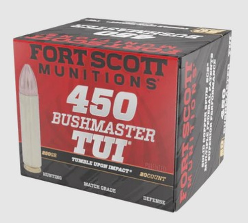 Fort Scott 450 Bushmaster Ammo 250gr TUI Ammunition - 20 Rounds