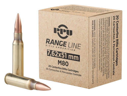 TR&Z 308 Ammo 145gr Full Metal Jacket Boat Tail Ammunition - 20 Rounds