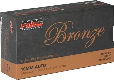 PMC 10mm Ammo 200gr FMJ Ammunition - 50 Rounds