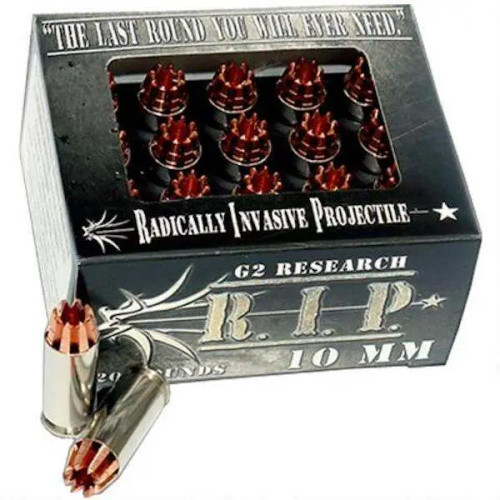 G2 Research 10mm Ammo 115gr Fracturing Hollow Point (FHP) Ammunition - 20 Rounds G2 Research 10mm Ammo 115gr Fracturing Hollow Point (FHP) Ammunition - 20 Rounds