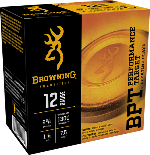 Browning 12 Gauge Shotgun Ammunition B193631227 2.75" #7.5 - 25 Shells Browning 12 Gauge Shotgun Ammunition B193631227 2.75" #7.5 - 25 Shells