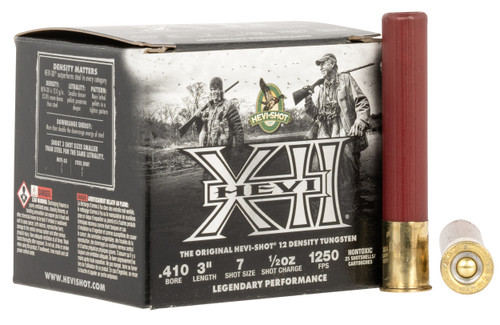 Hevi-Shot 410 Bore Ammo 1/2 oz #7 Tungsten Ammunition - 25 Rounds