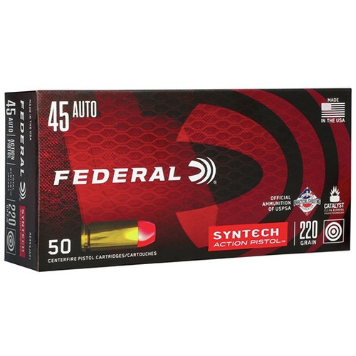 Federal .45 ACP Ammo 220gr TSJ Ammunition - 50 Rounds