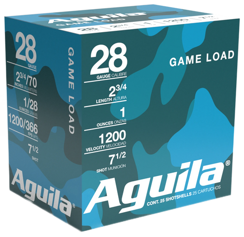 Aguila 28 Gauge Ammo 1 oz #7.5 Lead Ammunition - 25 Rounds