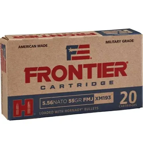 Hornady 5.56 NATO Ammo 55gr FMJ Ammunition - 150 Rounds