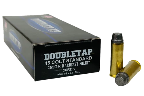 DoubleTap .45 Colt Ammo 255gr Hard Cast Ammunition - 20 Rounds