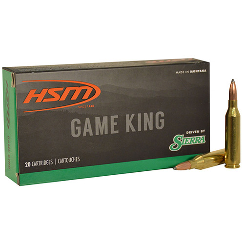 HSM 30-06 Ammo 165gr GameKing Ammunition - 20 Rounds