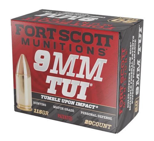 Fort Scott Munitions 9mm Ammo 115gr SCS Ammunition - 20 Rounds
