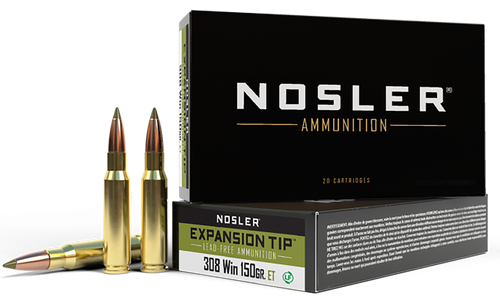 Nosler 308 Win Ammo 150gr Expansion Tip Ammunition - 20 Rounds