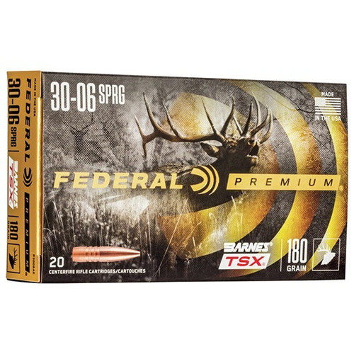 Federal 30-06 Ammo 180gr TSX Ammunition - 20 Rounds
