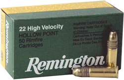 Remington .22 LR Ammo 36gr BPHP Ammunition - 50 Rounds
