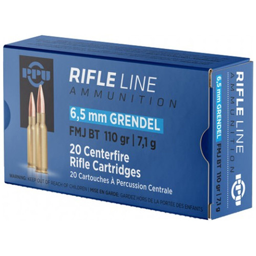 Prvi Partizan 6.5 Grendel Ammo 110gr FMJ Ammunition - 20 Rounds