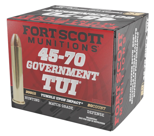 Fort Scott Munitions .45-70 Gov Ammo 300gr SCS Bullet Ammunition - 20 Rounds