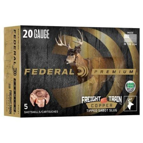 Federal 20 Gauge Shotgun Ammunition P208 FT 2-3/4" Slug - 5 Shells