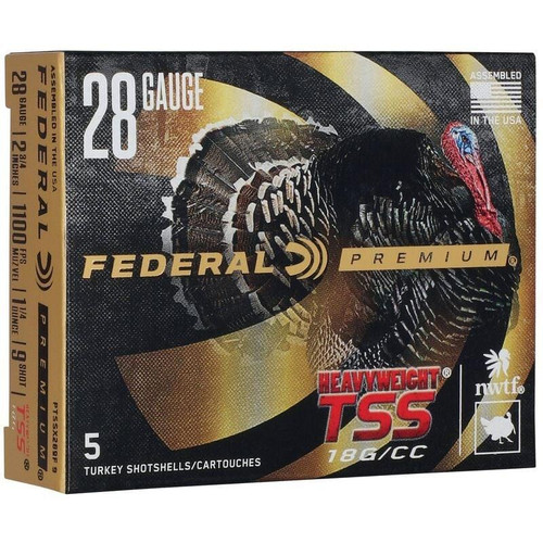 Federal 28 Gauge Ammo 1-1/4 oz #9 Tungsten Ammunition - 5 Rounds