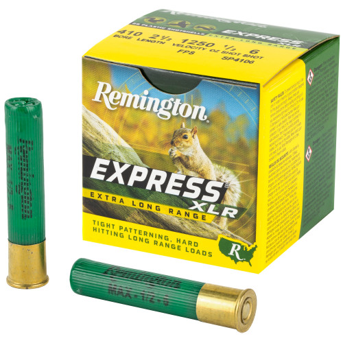 Remington .410 Gauge Ammo 1/2 oz #6 Shot Ammunition - 25 Rounds