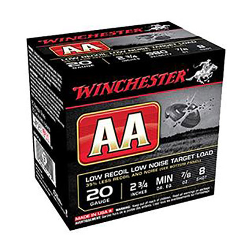 Winchester 20 Gauge Shotgun Ammunition 2.75" #8 - 25 Shells