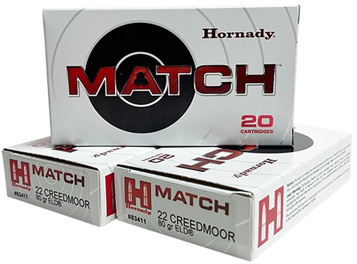 Hornady 22 CM Ammo 80gr ELD-M Ammunition - 20 Rounds
