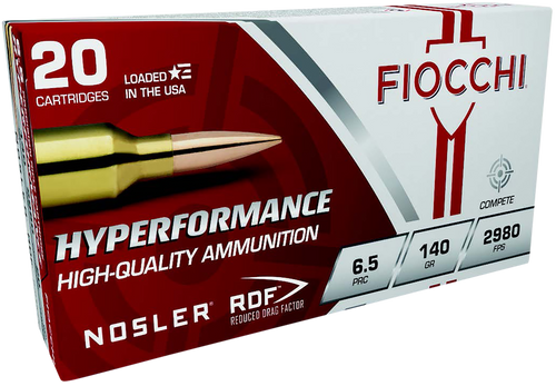 Fiocchi 6.5 PRC Ammo 140gr Nosler Reduced Drag Factor Ammunition - 20 Rounds