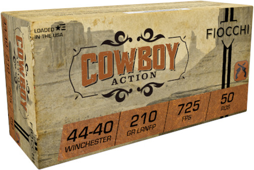 Fiocchi 44-40 Ammo 210gr LRN Ammunition - 50 Rounds