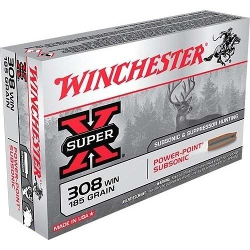 Winchester Ammunition .308 Win Ammo 185gr JHP Ammunition - 20 Rounds