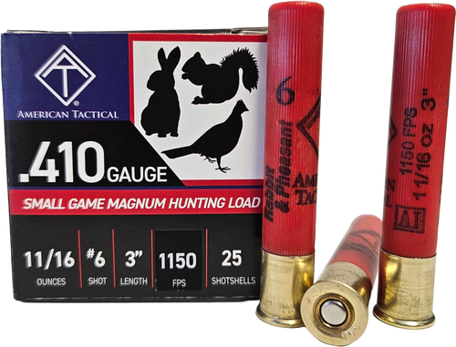 ATI 410 Gauge Shotgun Ammunition ATIAC41036 3" #6 - 25 Shells