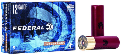 Federal 12 Gauge Ammo 547gr RHPS Ammunition - 5 Rounds
