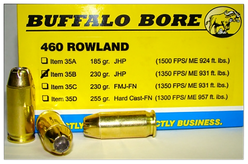 Buffalo Bore .460 Rowland Ammo 230gr JHP Ammunition - 20 Rounds