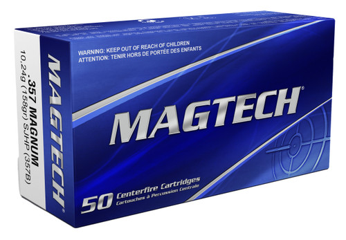 Magtech .357 Magnum Ammo 158gr SJHP Ammunition - 50 Rounds