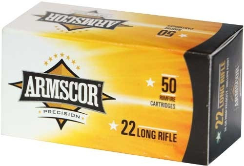 Armscor 22 LR Ammo 40gr LRN Ammunition - 50 Rounds