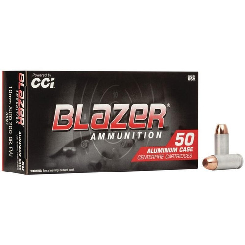 CCI 10mm Auto Ammo 200gr FMJ Ammunition - 50 Rounds