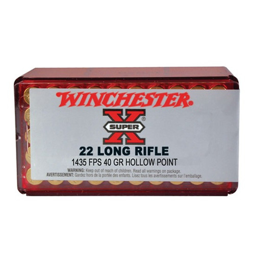 Winchester .22 LR Ammo 40gr PLHP Ammunition - 100 Rounds