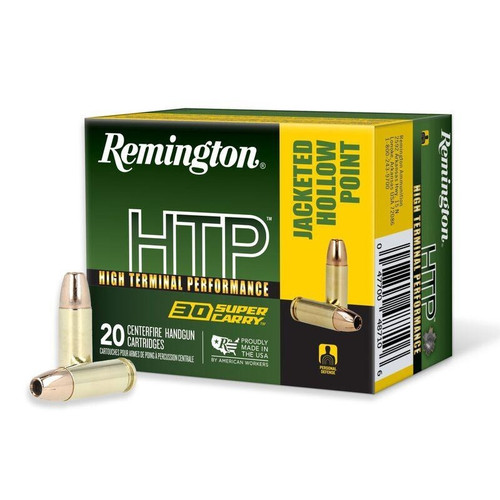 Remington 30 Super Carry Ammo 100gr JHP Ammunition - 20 Rounds