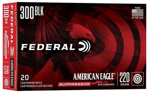Federal 300 Blackout Ammo 220gr OTM Ammunition - 20 Rounds