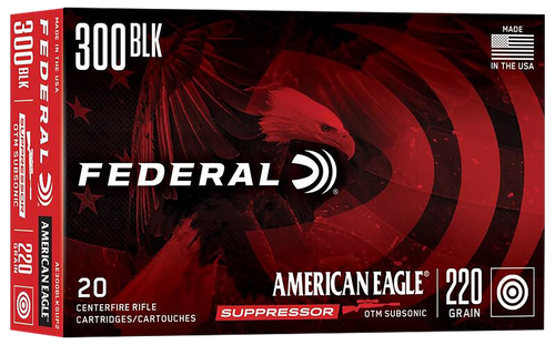 Federal 300 Blackout Ammo 220gr Open Tip Match Ammunition - 20 Rounds