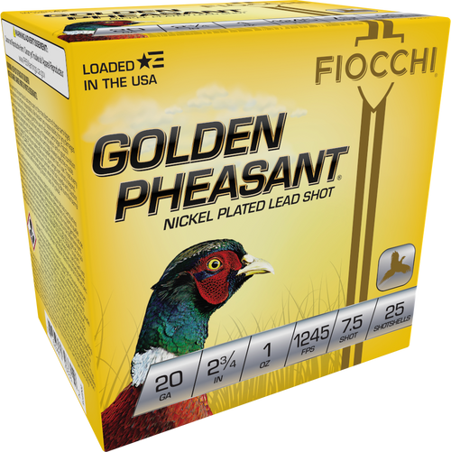 Fiocchi 20 Gauge Ammo 1 oz #7.5 Lead Ammunition - 25 Rounds