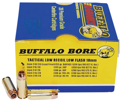Buffalo Bore 10mm Auto Ammo 155gr Barnes TAC-XP Ammunition - 20 Rounds
