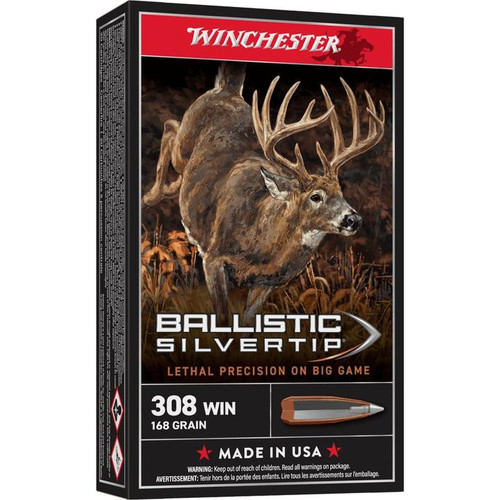 Winchester 308 Ammo 168gr PT Ammunition - 20 Rounds