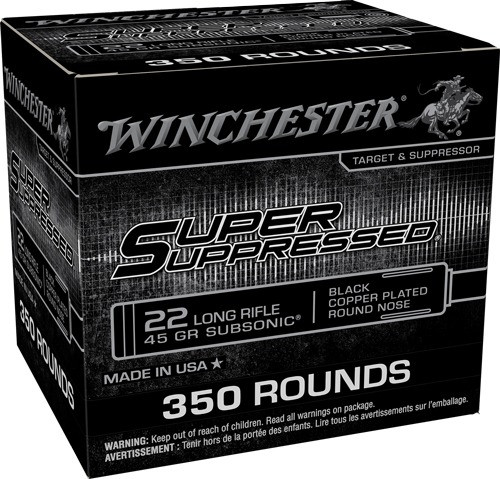 Winchester .22 LR Ammo 45gr JHP Ammunition - 350 Rounds