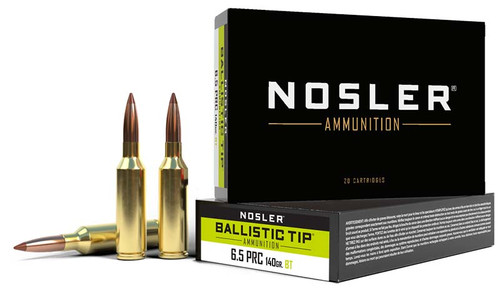 Nosler 6.5 PRC Ammo 140gr Ballistic Tip Ammunition - 20 Rounds