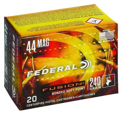 Federal .44 Magnum Ammo 240gr Fusion Ammunition - 20 Rounds