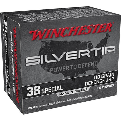 Winchester .38 Special Ammo 110gr JHP Ammunition - 20 Rounds