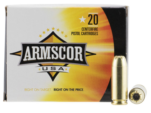 Armscor 10mm Auto Ammo 180gr JHP Ammunition - 20 Rounds
