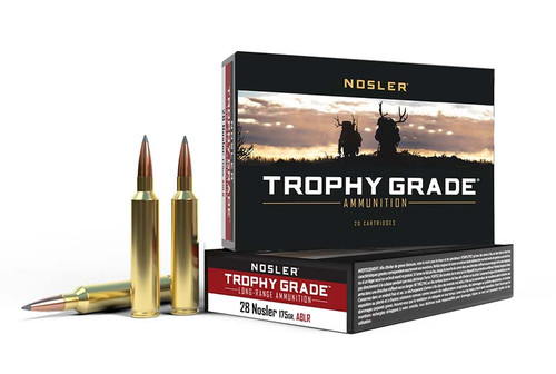 Nosler 28 Nosler Ammo 175gr Trophy LR Ammunition - 20 Rounds