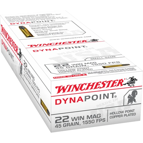 Winchester .22 WMR Ammo 45gr PLHP Ammunition - 50 Rounds
