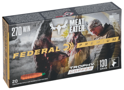Federal 270 Ammo 130gr Trophy Copper Ammunition - 20 Rounds