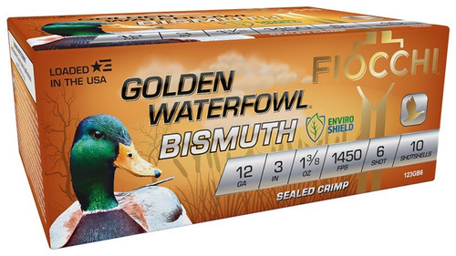 Fiocchi 12 Gauge Ammo 1 3/8 oz #6 Bismuth Ammunition - 10 Rounds