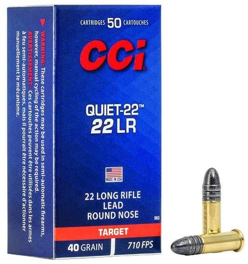 CCI .22 LR Ammo 40gr LRN Ammunition - 50 Rounds